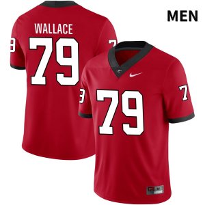 Men's Georgia Bulldogs NCAA #79 Weston Wallace Nike Stitched Red NIL 2022 Authentic College Football Jersey SMR3654XV